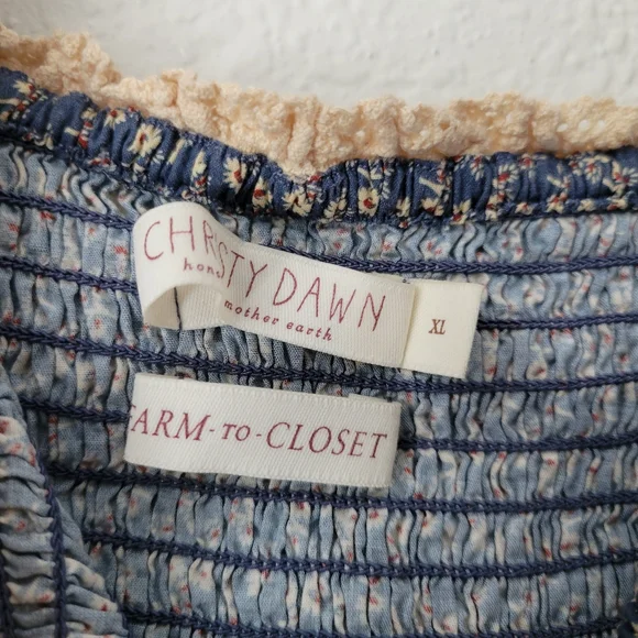 NWOT Christy Dawn Katrina in aster indigo, xlarge - Picture 12 of 12